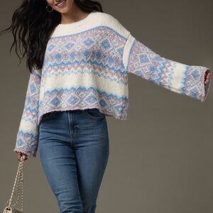 Sincerely Jules Fair Isle Wool Blend Sweater